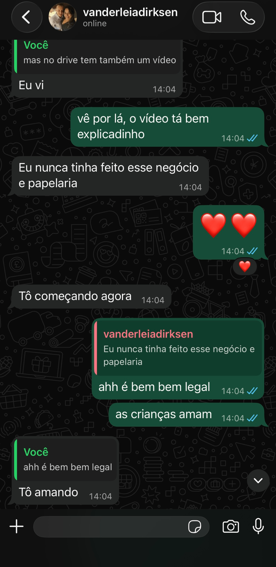 Print de conversa de cliente 2